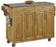 homestyles® Create-a-Cart Natural Wood/Salt-and-Pepper Granite Kitchen Cart-0