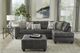 Albany Industries 2-Piece Crow Pewter Chaise Sectional-1