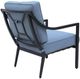 GatherCraft Charlotte Baltic Brown/Splendor Denim Aluminum Outdoor Club Chair-3
