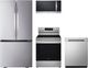 LG 4 Piece Stainless Steel Electric Kitchen Package-0