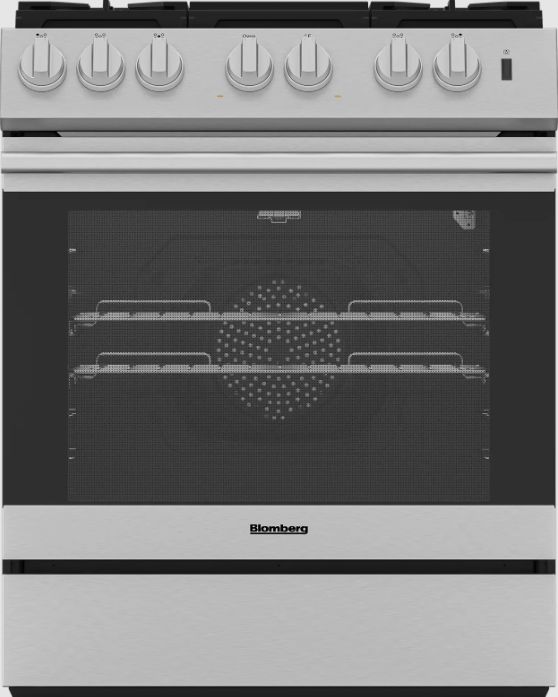 Blomberg­® 30" Stainless Steel Full Depth Slide-In Gas Range-0