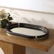 Uttermost® Cyprus Black/Brass Oval Tray-1