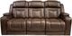 Signature Design by Ashley® Mestrino Hickory Power Reclining Sofa with Adjustable Headrest -0