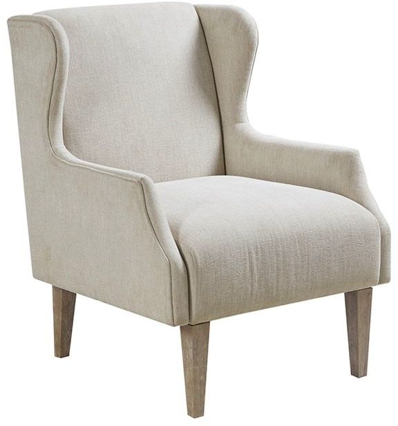 Olliix by Martha Stewart Malcom Taupe Wing Back Accent Chair-1
