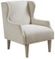 Olliix by Martha Stewart Malcom Taupe Wing Back Accent Chair-1