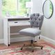 Linon Kelsey Gray Office Chair-1