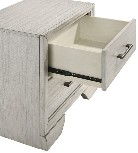 Crown Mark Jaymes White Mist Nightstand-2