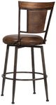 HH2 Home Danforth Dark Brown Swivel Counter Stool-1