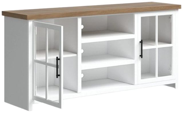 Legends Home Hampton Barnwood/Jasmin White 67" TV Console-0