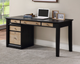Winners Only® Berkeley Aged Oak/Ebony Writing Desk-3