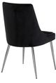 Meridian Furniture Karina Black/Chrome Velvet Dining Chair-2