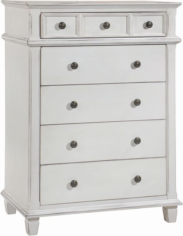 Coaster® Carolina 5-Piece Antique White Queen Bedroom Set-3