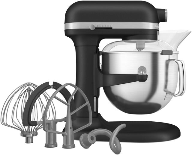 KitchenAid® Cast Iron Black 7 Quart Bowl-Lift Stand Mixer-3