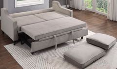 Homelegance® Adelia Cobblestone Convertible Studio Sofa with Pull-out Bed