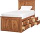 Archbold Furniture Customizable Shaker Twin Chest Panel Storage Bed -5