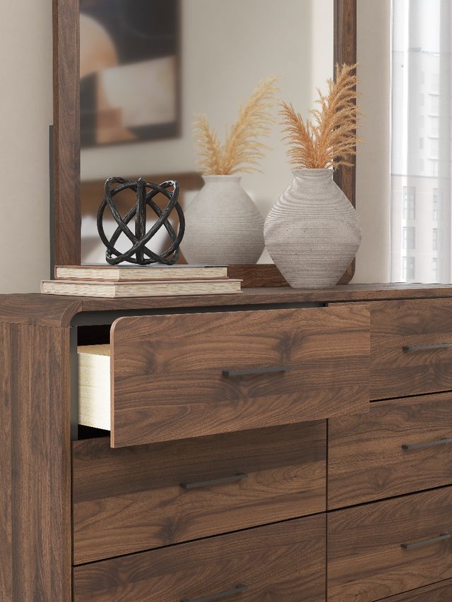 Signature Design by Ashley® Fortlorn Walnut Brown Dresser and Mirror-3