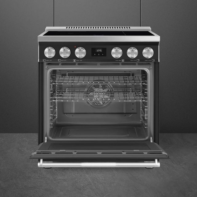 Smeg Professional 20" Matt Black Freestanding Induction Range-2