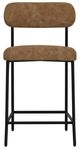International Furniture Direct Seating Black/Cognac Counter Stool-2