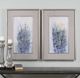 Uttermost® Tim O'Toole 2-Piece Indigo Florals Framed Prints Set-1