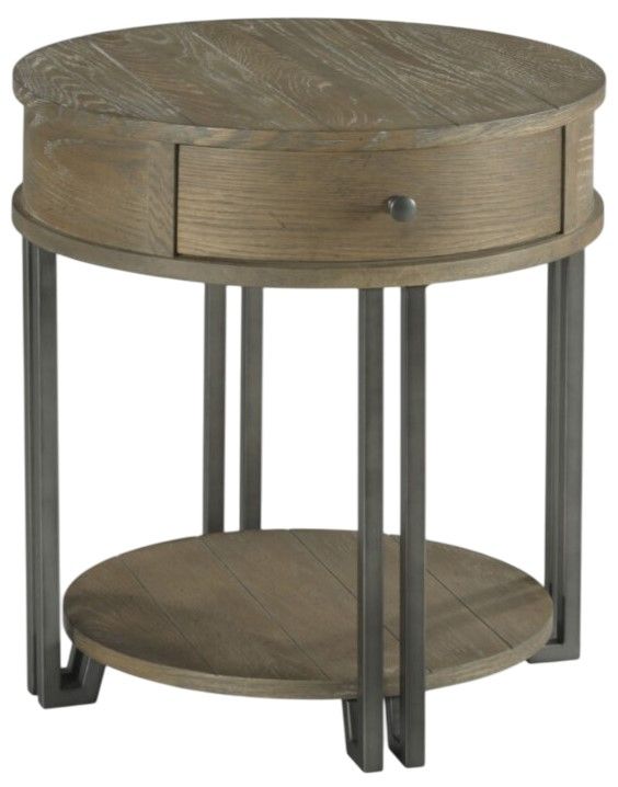 Creek Side Customs Saddletree Brown Round End Table-0