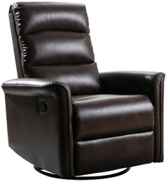 Mazin Furniture Albert Brown Glider Recliner