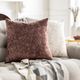 Surya Collins Dark Brown 20"x20" Toss Pillow with Polyester Insert-3