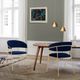 Armen Living Nara 2-Piece Blue/Gold Dining Chairs-4