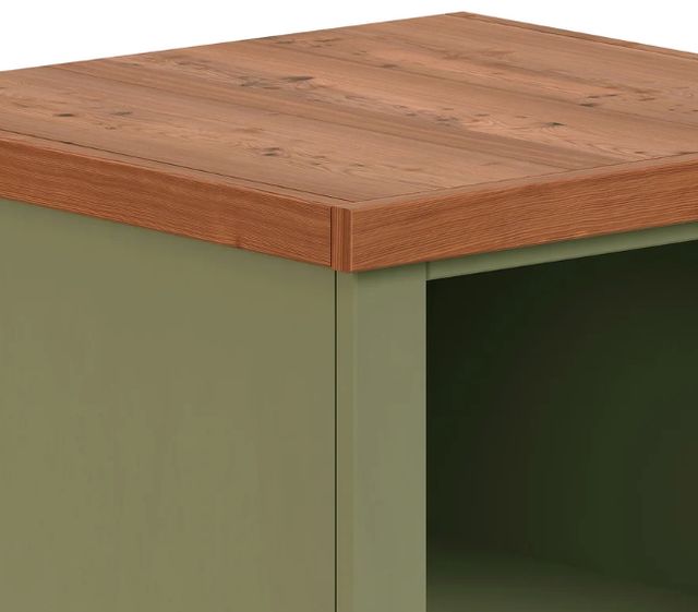 Legends Home Vineyard Fruitwood/Sage Green Bookcase-3