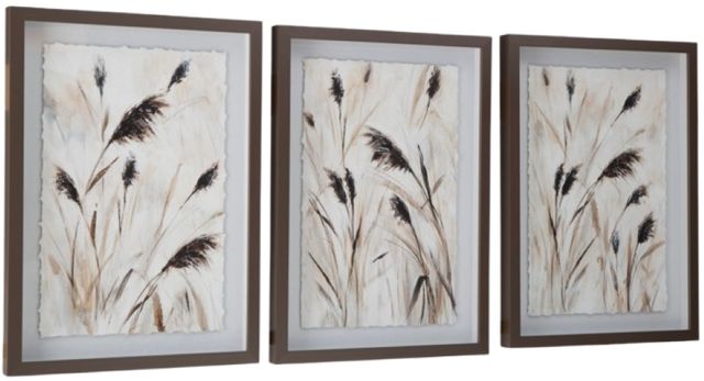 Signature Design by Ashley® Honslow 3-Piece Brown/Black/White Wall Art Set-1