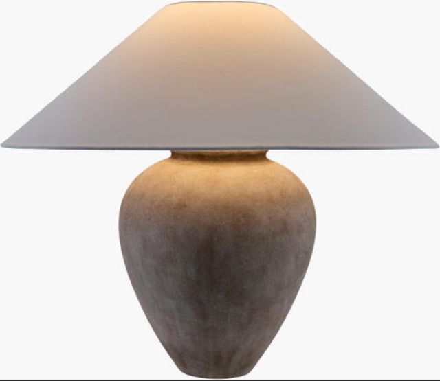 Surya Camden Ford Glazed Brown Table Lamp-3