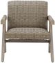 Signature Design by Ashley® Carisbo Beige Woven Outdoor Rocking Lounge Chair-1