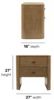 Flexsteel® Normandy Driftwood Nightstand-2