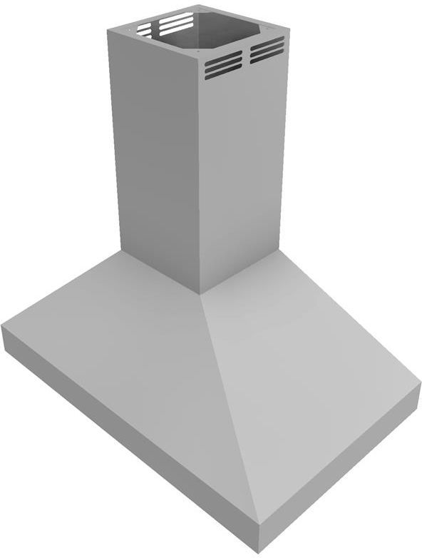 Vent-A-Hood® 42" Stainless Steel Air Recover System (ARS) Duct-Free Euro-Style Island Range Hood-1