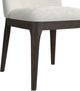 Elements International Sylvie Dark Brown/White Upholstered Dining Side Chair-4