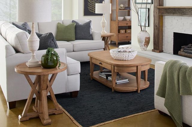 Legacy Classic Today's Traditions Natural Hickory Round End Table-1