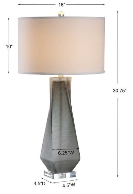 Uttermost® Anatoli Charcoal Gray Table Lamp-2