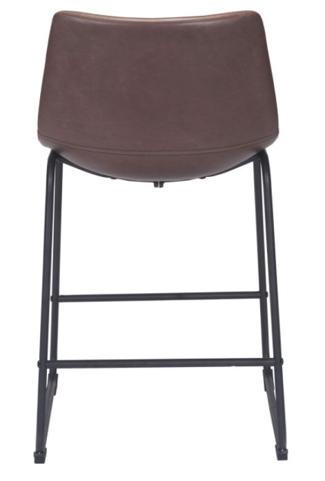 Zuo® Modern Smart Vintage Espresso Counter Chair-3
