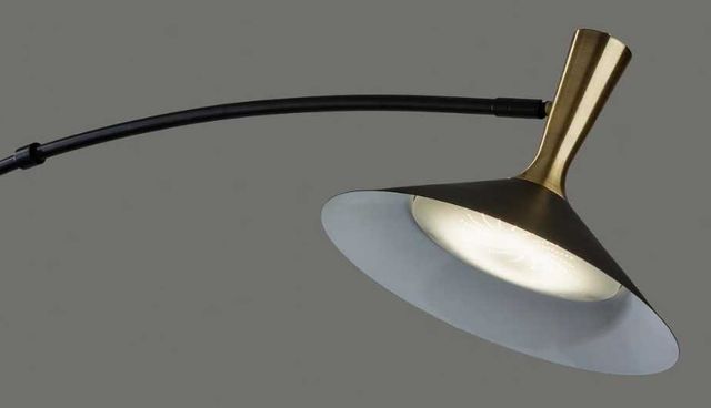 Adesso® Bradley Black LED Arc Floor Lamp-1