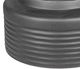 A & B Home Black 19" Round Ridged Cement Planter-1