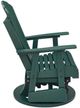 Signature Design by Ashley® Shell Beach Green Stainless Steel Outdoor Swivel Glider Chair-2