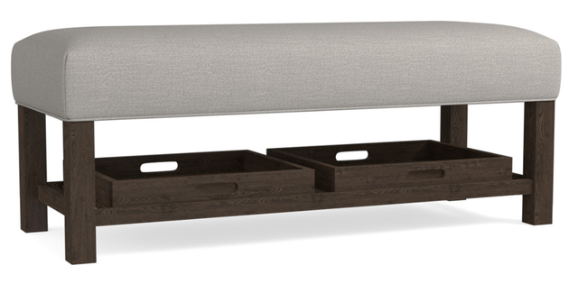 Bassett® Furniture Lori Bench with Trays-0
