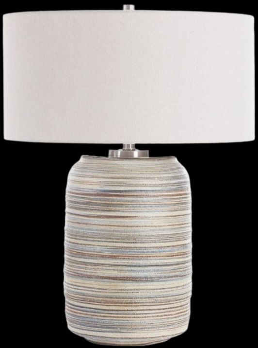 Uttermost® Prospect Blue/Brown/White Table Lamp-0