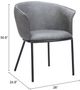 Zuo® Modern Garston Black/Gray Dining Arm Chair-1