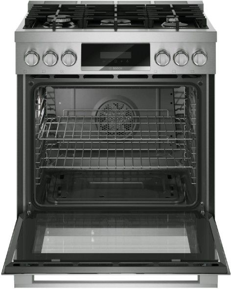 Bosch® 800 Series 30” Stainless Steel Freestanding Gas Range-1