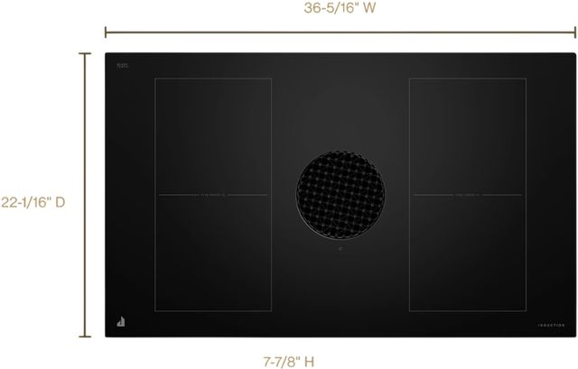 JennAir® NextGen 36" Black Induction Cooktop-1