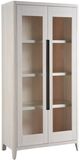 Universal Explore Home™ New Modern Zella White Oak Display Cabinet-0