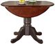 A-America® British Isles Antique Oak Dropleaf Dining Table with Black Base-0