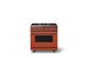 Viking® 5 Series 36" Spiced Cider Pro Style Gas (LP) Range with Polished Chrome Trim-0