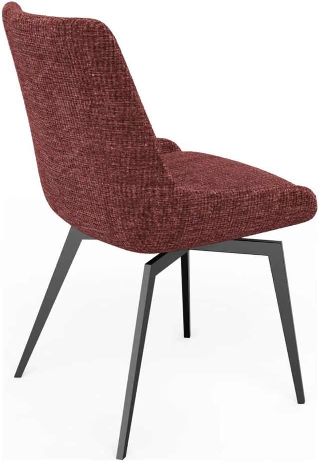 Modus Furniture CEO Cherry Upholstered Swivel Dining Side Chair-4