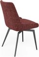 Modus Furniture CEO Cherry Upholstered Swivel Dining Side Chair-4